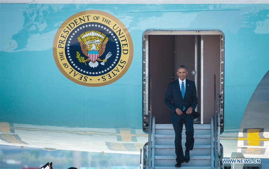 (G20 SUMMIT)CHINA-HANGZHOU-G20-U.S.-OBAMA-ARRIVAL (CN)