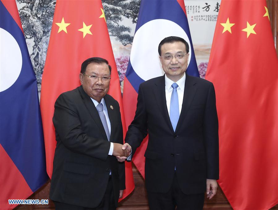 (BRF)CHINA-LAOS-LI KEQIANG-BOUNNHANG-MEETING (CN)