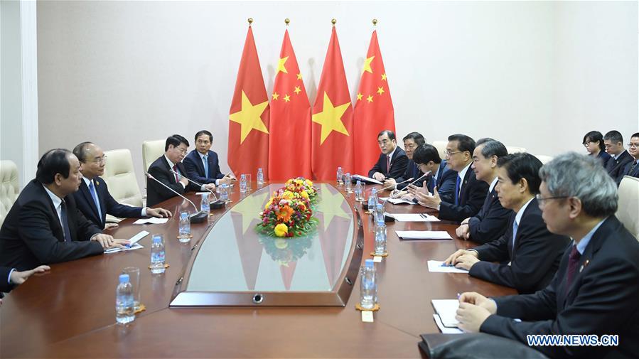 CAMBODIA-PHNOM PENH-CHINA-LI KEQIANG-VIETNAMESE PM-MEETING