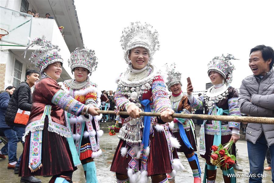 CHINA-RONGSHUI-MIAO ETHNIC GROUP-NEW YEAR (CN)