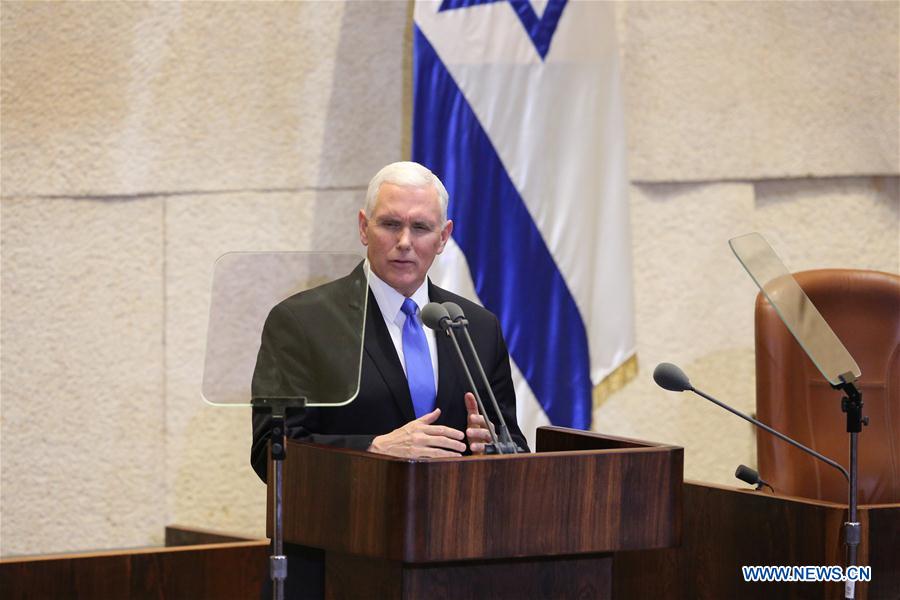 MIDEAST-JERUSALEM-U.S.-VICE PRESIDENT-PENCE-SPEECH