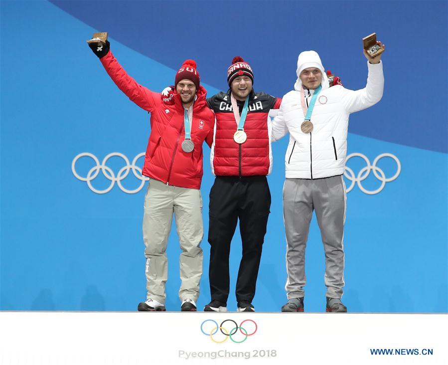 (SP)OLY-SOUTH KOREA-PYEONGCHANG-FRESSSTYLE SKIING-MEN'S SKI CROSS-MEDAL CEREMONY