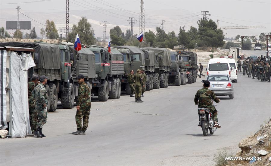 SYRIA-DAMASCUS-RUSSIAN POLICE