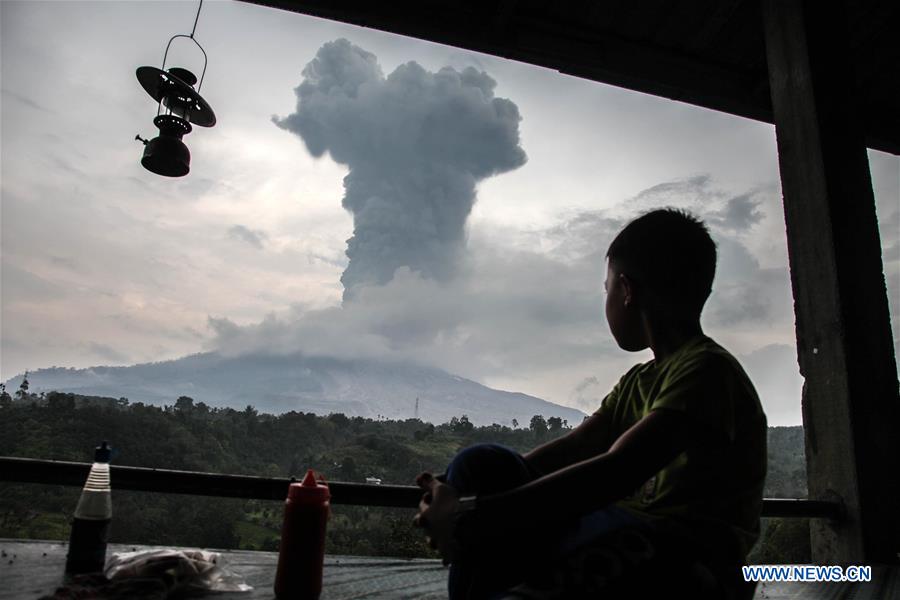 INDONESIA-NORTH SUMATRA-MOUNT SINABUNG-ERUPTION