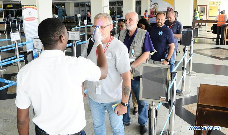 UGANDA-KAMPALA-EBOLA-AIRPORT-SCREENING