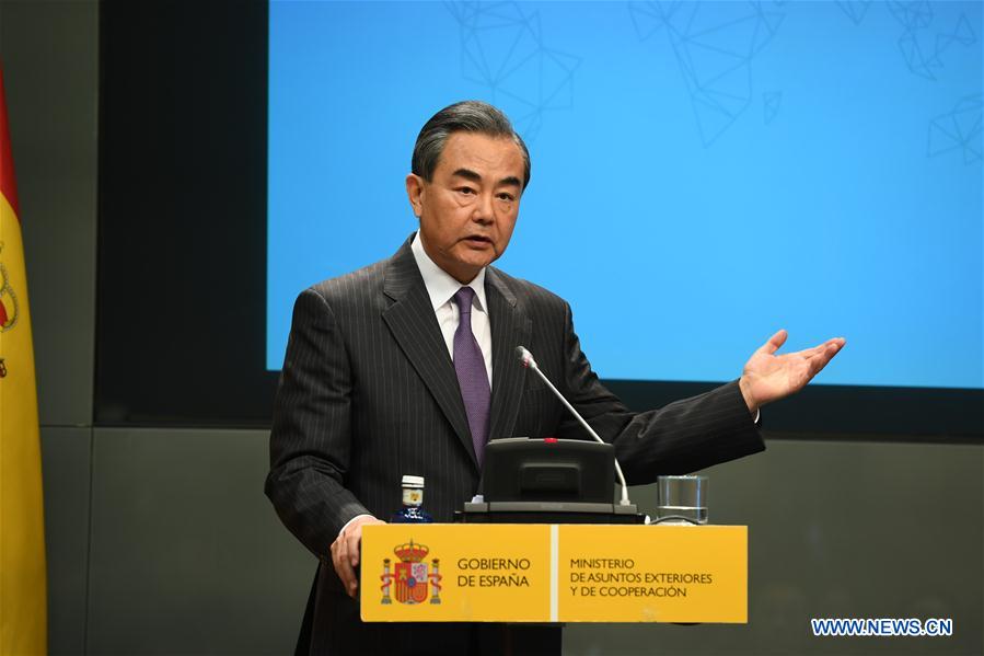 SPAIN-MADRID-CHINA-WANG YI-VISIT