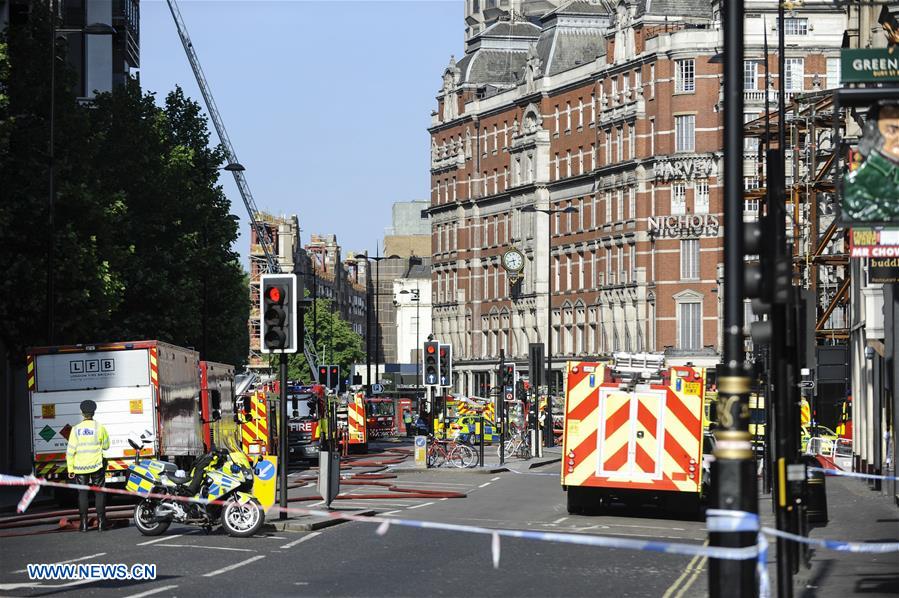 BRITAIN-LONDON-HOTEL-FIRE