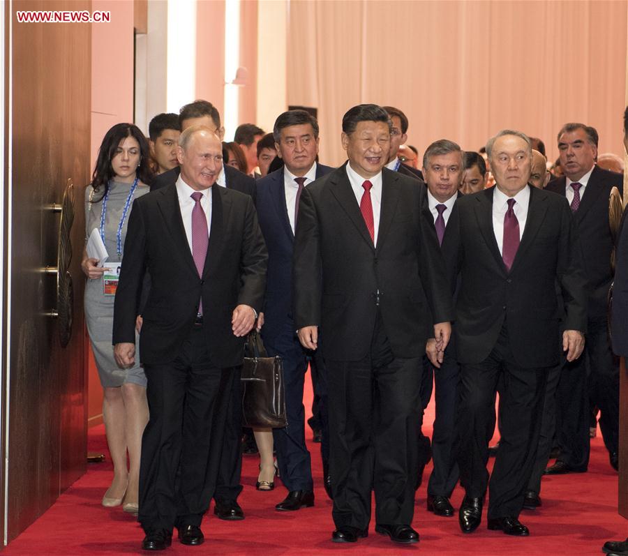 (SCO SUMMIT) CHINA-QINGDAO-XI JINPING-SCO-BANQUET (CN)