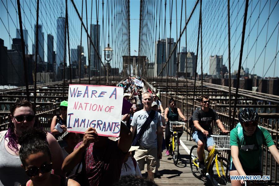 U.S.-NEW YORK-IMMIGRATION POLICY-PROTEST