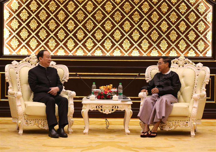 MYANMAR-NAY PYI TAW-HUANG KUNMING-MEETING