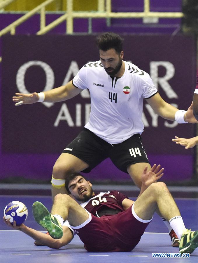 (SP)INDONESIA-JAKARTA-ASIAN GAMES-HANDBALL-QATAR VS IRAN