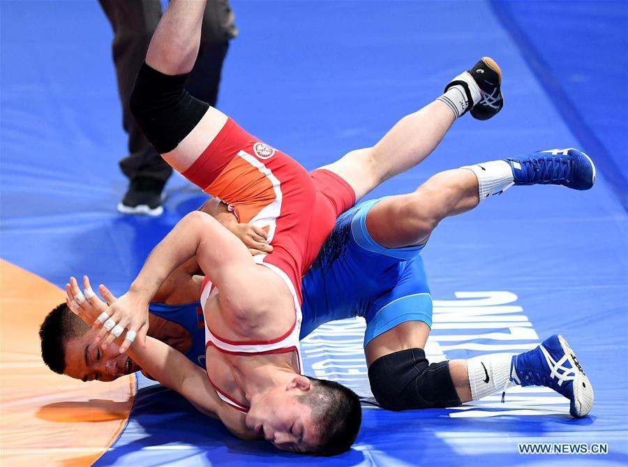 (SP)INDONESIA-JAKARTA-ASIAN GAMES-WRESTLING-MEN'S FREESTYLE 57 KG