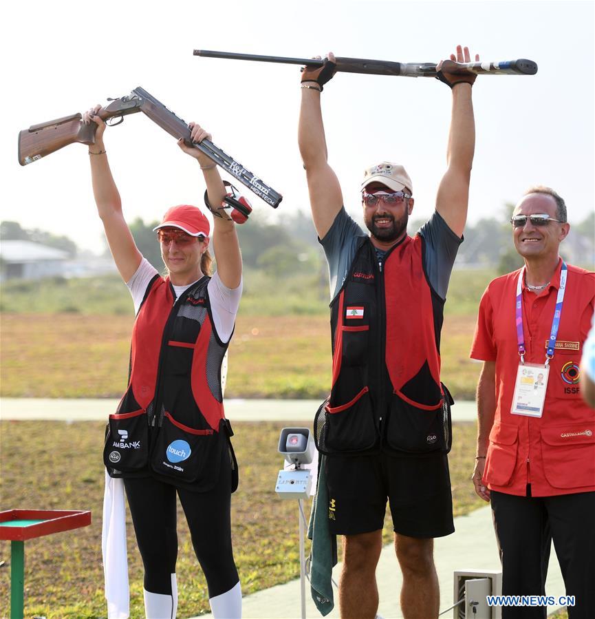 (SP)INDONESIA-PALEMBANG-ASIAN GAMES-SHOOTING-TRAP MIXED TEAM