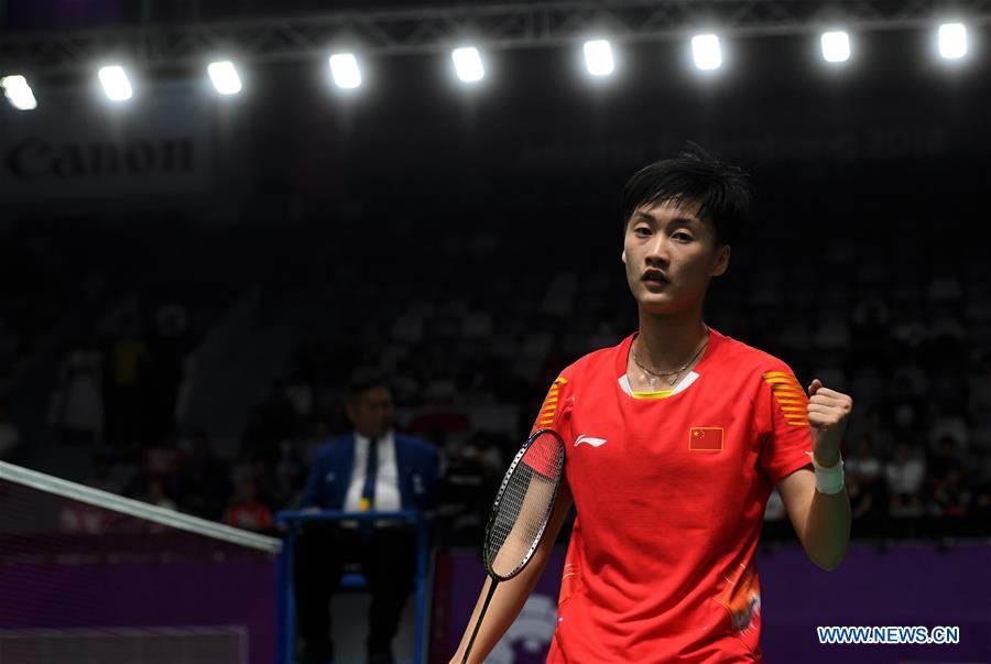 (SP)INDONESIA-JAKARTA-ASIAN GAMES-BADMINTON-WOMEN'S TEAM FINAL