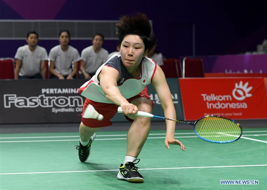 (SP)INDONESIA-JAKARTA-ASIAN GAMES-BADMINTON-WOMEN'S TEAM FINAL