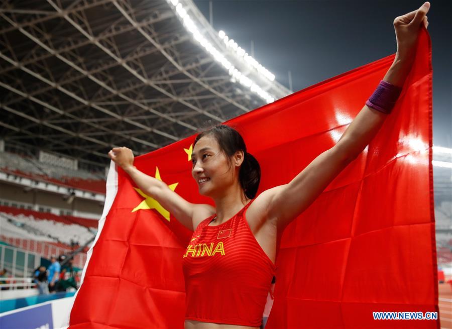 (SP)INDONESIA-JAKARTA-ASIAN GAMES-ATHLETICS-WOMEN'S POLE VAULT