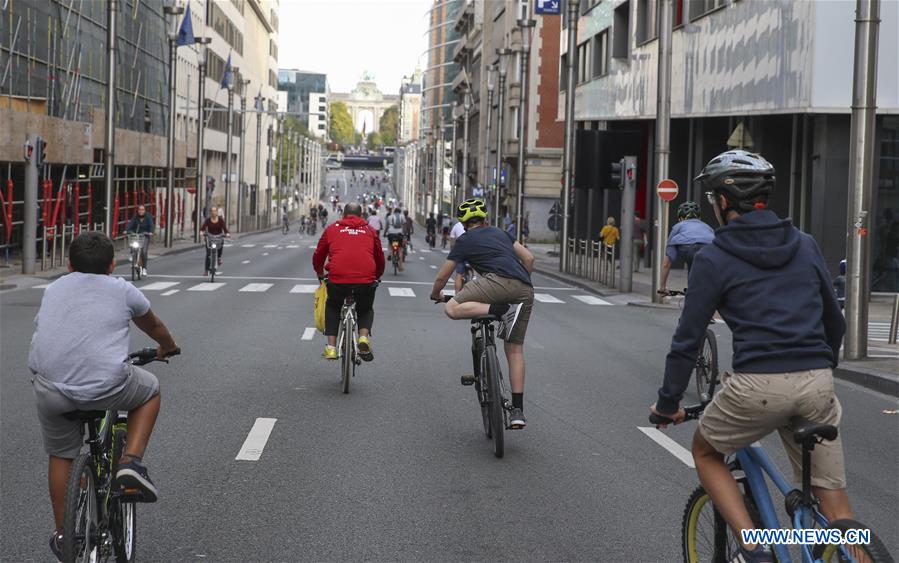 BELGIUM-BRUSSELS-CAR FREE DAY