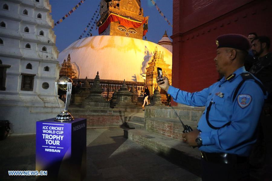 (SP)NEPAL-KATHMANDU-CRICKET-ICC WORLD CUP TROPHY-WORLD TOUR