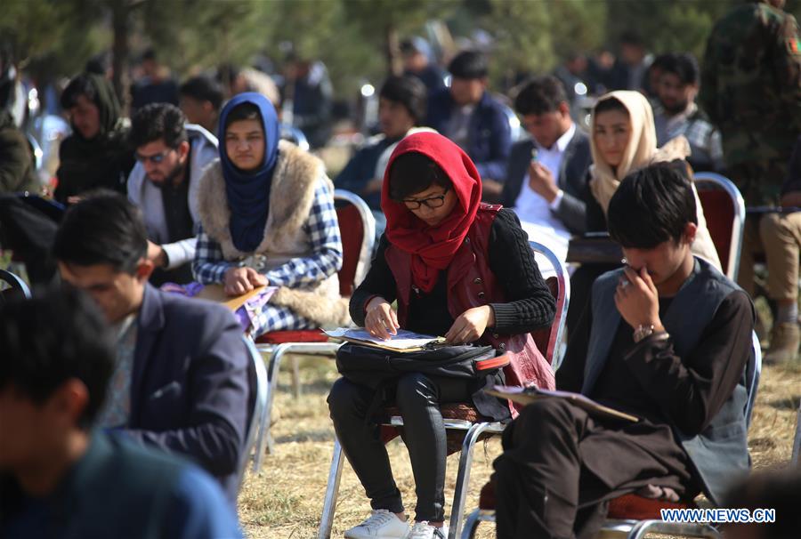 AFGHANISTAN-KABUL-MILITARY ACADEMY ENTRY TEST