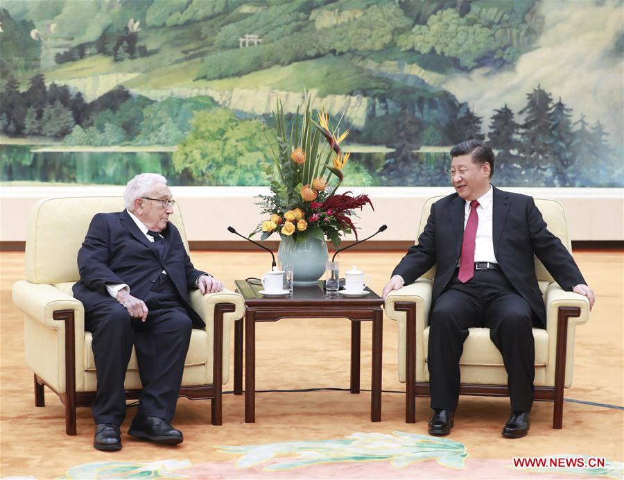 CHINA-BEIJING-XI JINPING-HENRY KISSINGER-MEETING (CN)