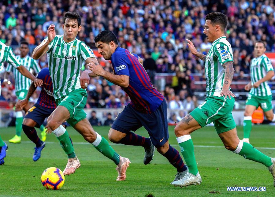 (SP)SPAIN-BARCELONA-SOCCER-SPANISH LEAGUE-FC BARCELONA VS REAL BETIS