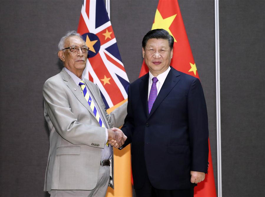 PAPUA NEW GUINEA-CHINA-XI JINPING-LEADERS OF PACIFIC ISLAND NATIONS-MEETING 