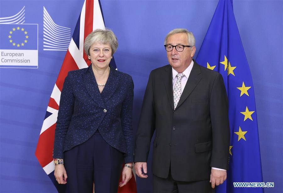 BELGIUM-BRUSSELS-EUROPEAN COMMISSION-JUNCKER-UK-MAY-MEETING