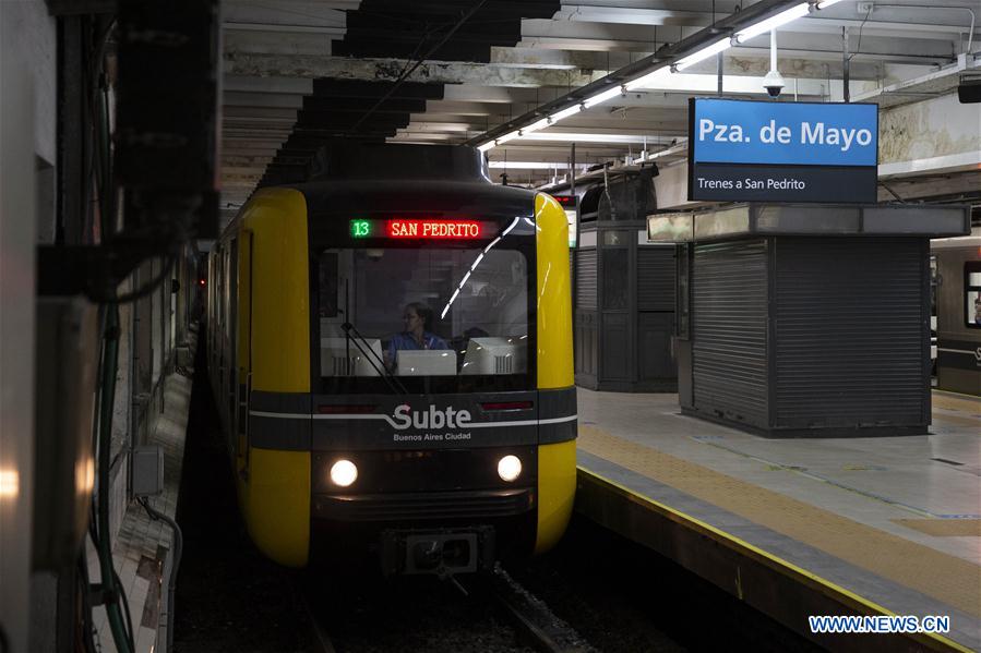 ARGENTINA-BUENOS AIRES-DAILYLIFE-CHINA-IMPORTED SUBWAY TRAIN