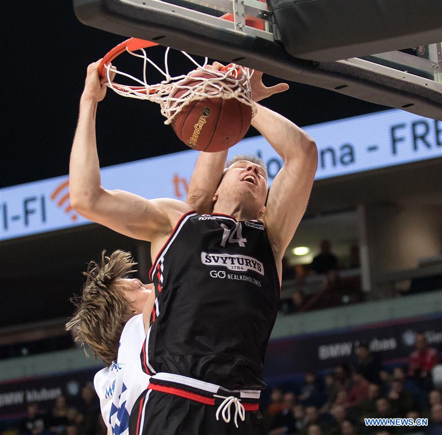 (SP)LITHUANIA-VILNIUS-BASKETBALL-EUROCUP-RYTAS VILNIUS VS MORNAR BAR