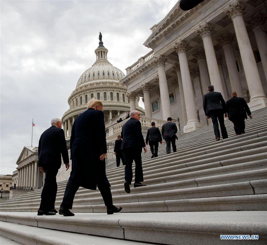 U.S.-WASHINGTON D.C.-TRUMP-SENATE REPUBLICAN POLICY LUNCH