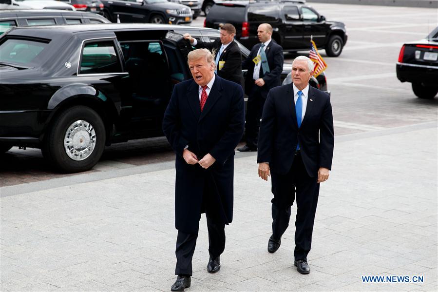 U.S.-WASHINGTON D.C.-TRUMP-SENATE REPUBLICAN POLICY LUNCH