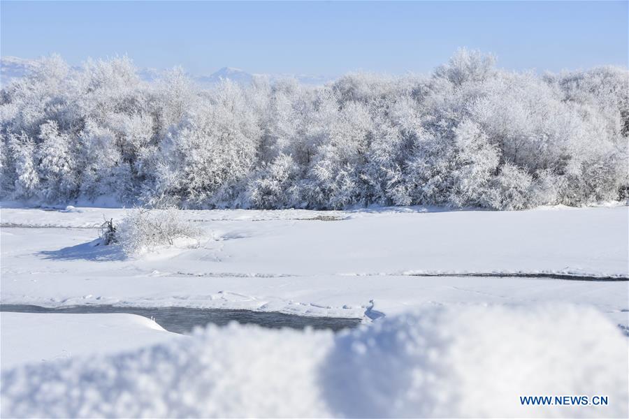 CHINA-XINJIANG-ZHAOSU-SNOW-SCENERY (CN)