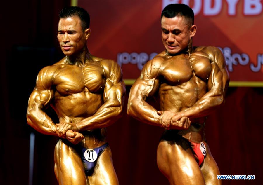 (SP)MYANMAR-YANGON-BODYBUILDING 