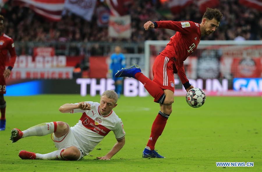 (SP)GERMANY-MUNICH-SOCCER-BUNDESLIGA-BAYERN MUNICH VS STUTTGART