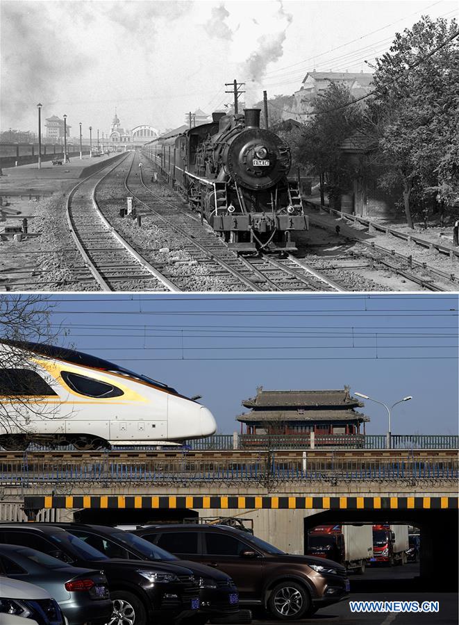 (MOMENTS FOREVER)CHINA-SPRING FESTIVAL-TRAINS-NOW AND THEN (CN)