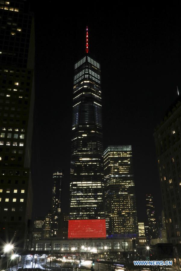 U.S.-NEW YORK-CHINESE NEW YEAR-LIGHTING