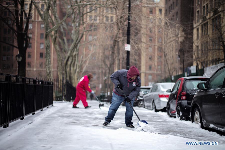 U.S.-NEW YORK-SNOW