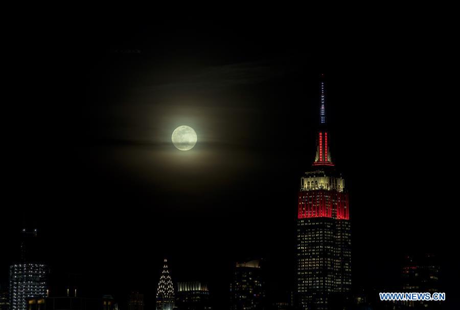 U.S.-NEW YORK-FULL MOON