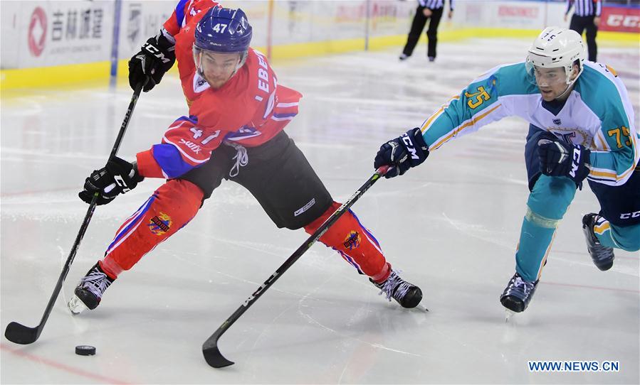 (SP)CHINA-JILIN-SILK ROAD SUPREME HOCKEY LEAGUE-TSEN TOU VS TORPEDO U-K(CN)