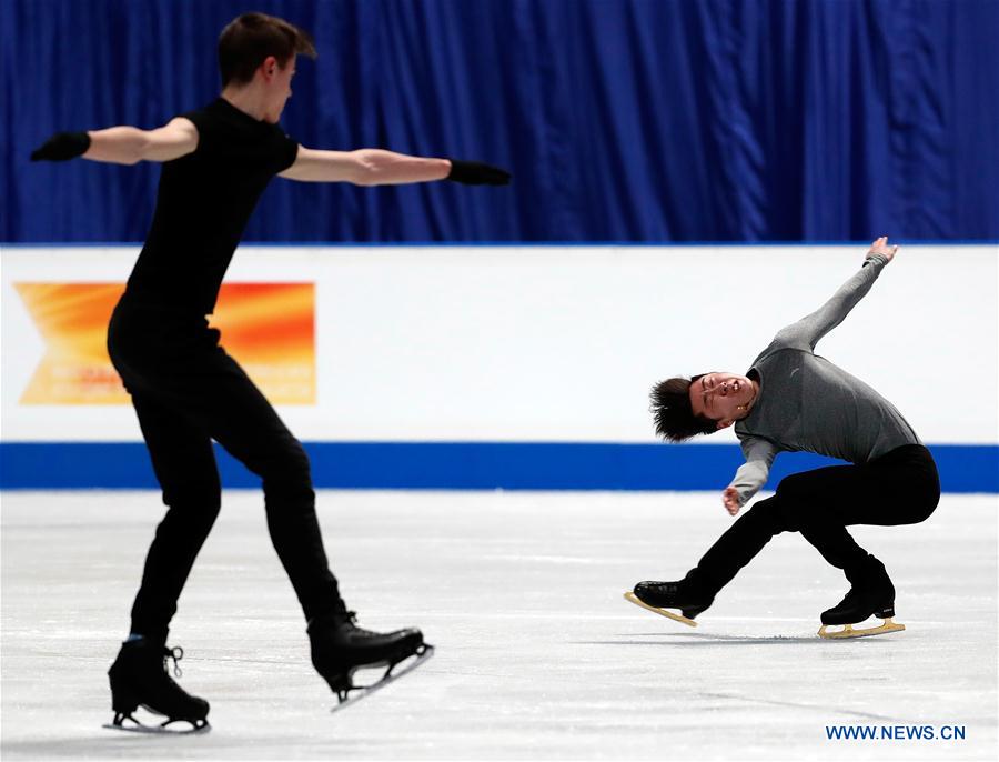 (SP)JAPAN-SAITAMA-FIGURE SKATING-WORLD CHAMPIONSHIPS-TRAINING