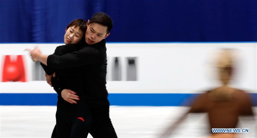 (SP)JAPAN-SAITAMA-FIGURE SKATING-WORLD CHAMPIONSHIPS-TRAINING