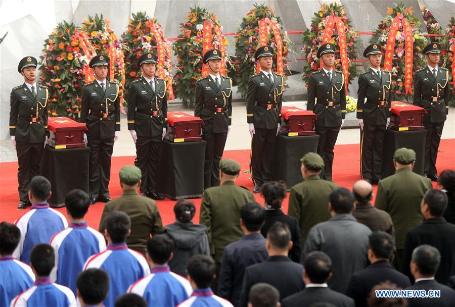 CHINA-SHENYANG-CPV SOLDIERS-REMAINS-BURIAL CEREMONY (CN)