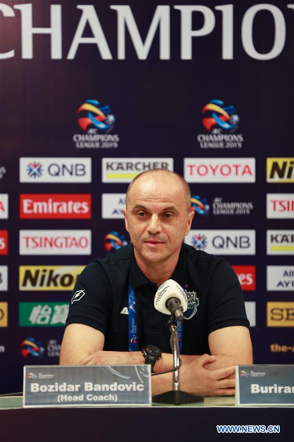 (SP)THAILAND-BURIRAM-SOCCER-AFC CHAMPIONS LEAGUE-PRESS CONFERENCE