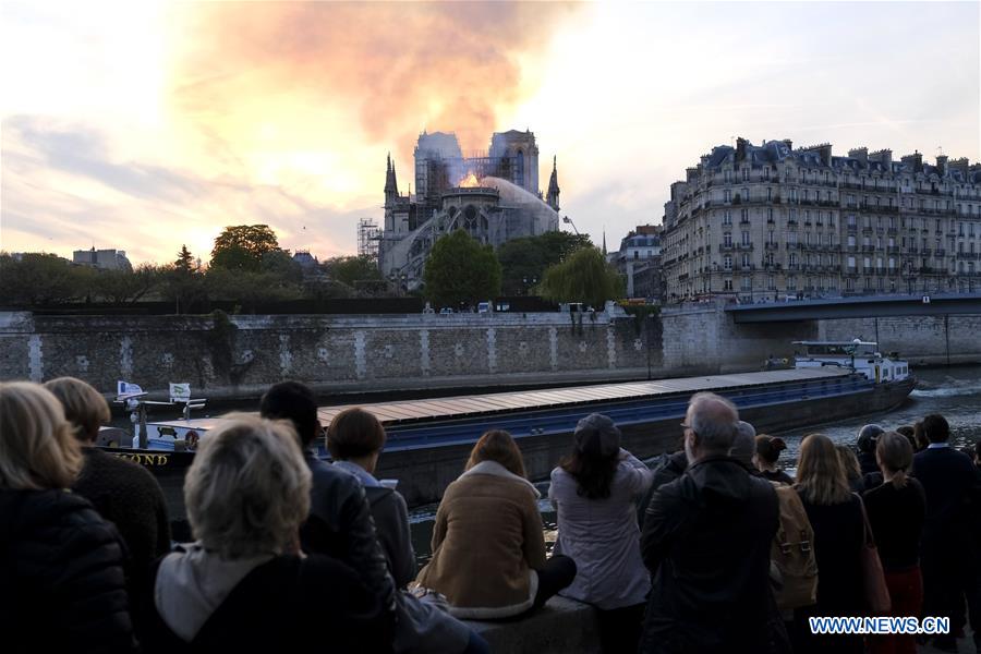 FRANCE-PARIS-NOTRE DAME CATHEDRAL-FIRE