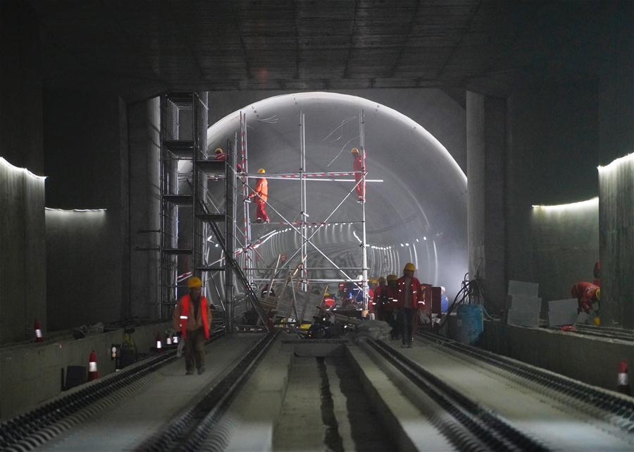 CHINA-BEIJING-ZHANGJIAKOU-HIGH-SPEED RAILWAY-QINGHUAYUAN TUNNEL (CN)