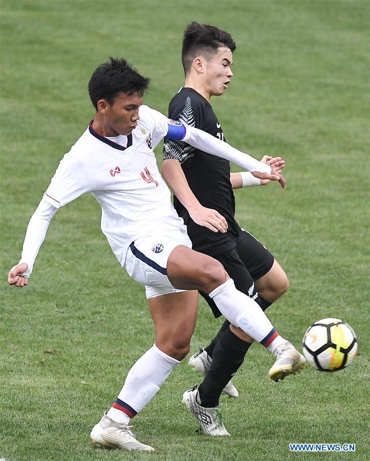 (SP)CHINA-CHENGDU-FOOTBALL-PANDA CUP INTERNATIONAL YOUTH TOURNAMENT-NZL U18 VS THA U18 (CN)