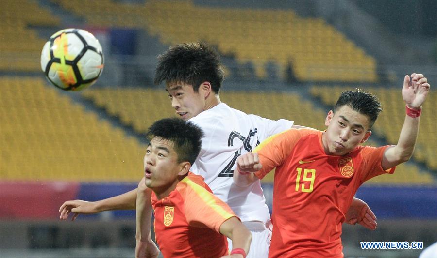 (SP)CHINA-CHENGDU-FOOTBALL-PANDA CUP INTERNATIONAL YOUTH TOURNAMENT-CHN U18 VS KOR U18 (CN)