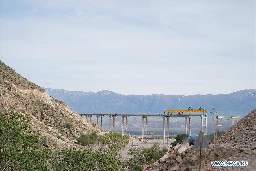 KYRGYZSTAN-JALAL-ABAD-CHINA-CONSTRUCTION-ROAD