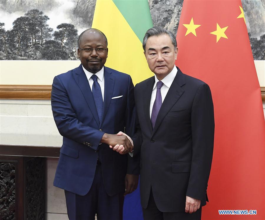 CHINA-BEIJING-WANG YI-GABON-FM-MEETING (CN)