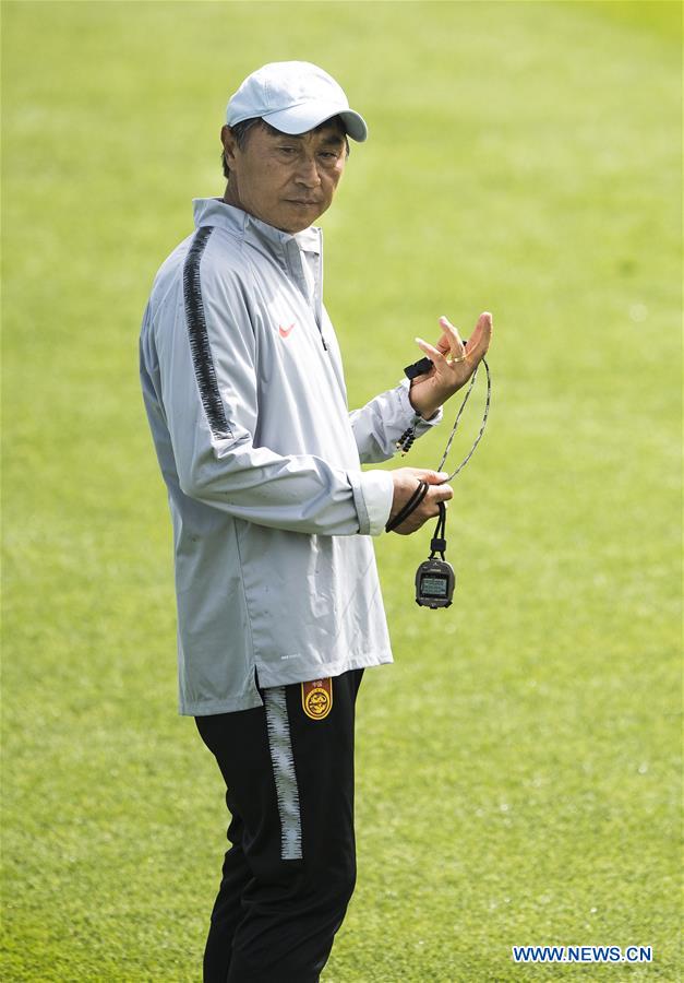 (SP)FRANCE-FABREGUES-2019 FIFA WOMEN'S WORLD CUP-ROUND OF 16-CHINA-TRAINING SESSION